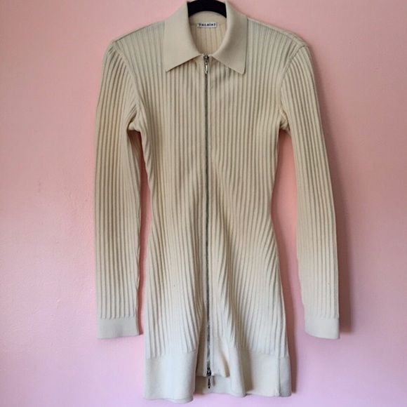 🏹HP🏹 Vintage Alaïa Knit Zip Mini Dress - Picture 2 of 4